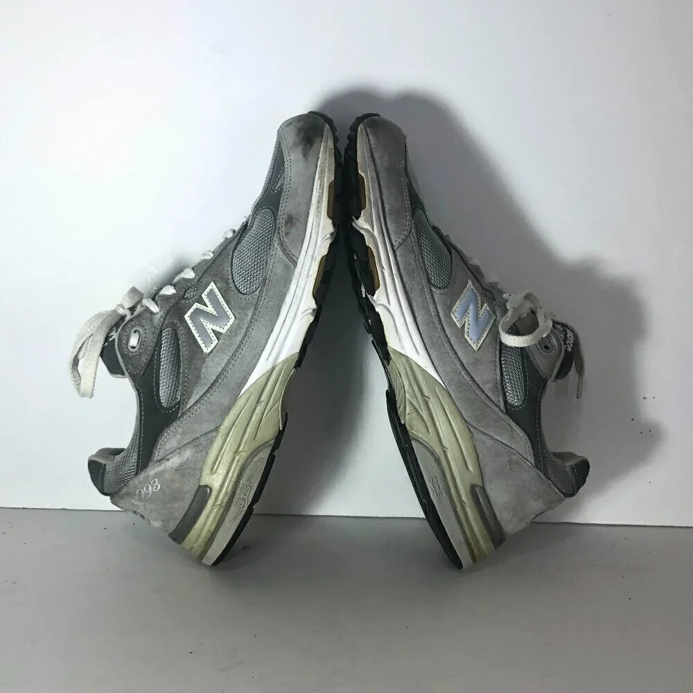 NEW BALANCE 993 Sneakers Men's Size 12 Gray Running Shoes Made In USA